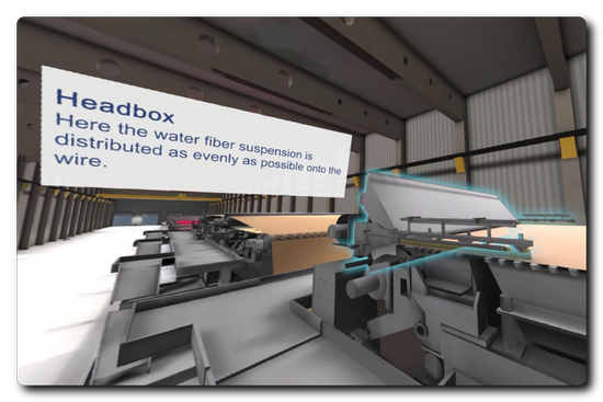 With Virtual Reality by Voith Paper, paper manufacturers can become familiar with their paper machine in the planning phase