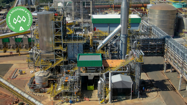  The sulfuric acid plant at Klabin’s Ortigueira facility is the first worldwide to produce commercial-grade, concentrated sulfuric acid at a pulp mill © Klabin
