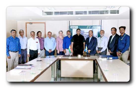 Managing Director and the mill management team of TNPL together with Valmet’s sales management team.